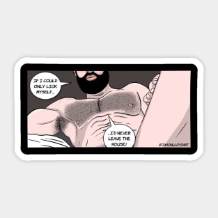 Lick Myself (Comic) Sticker